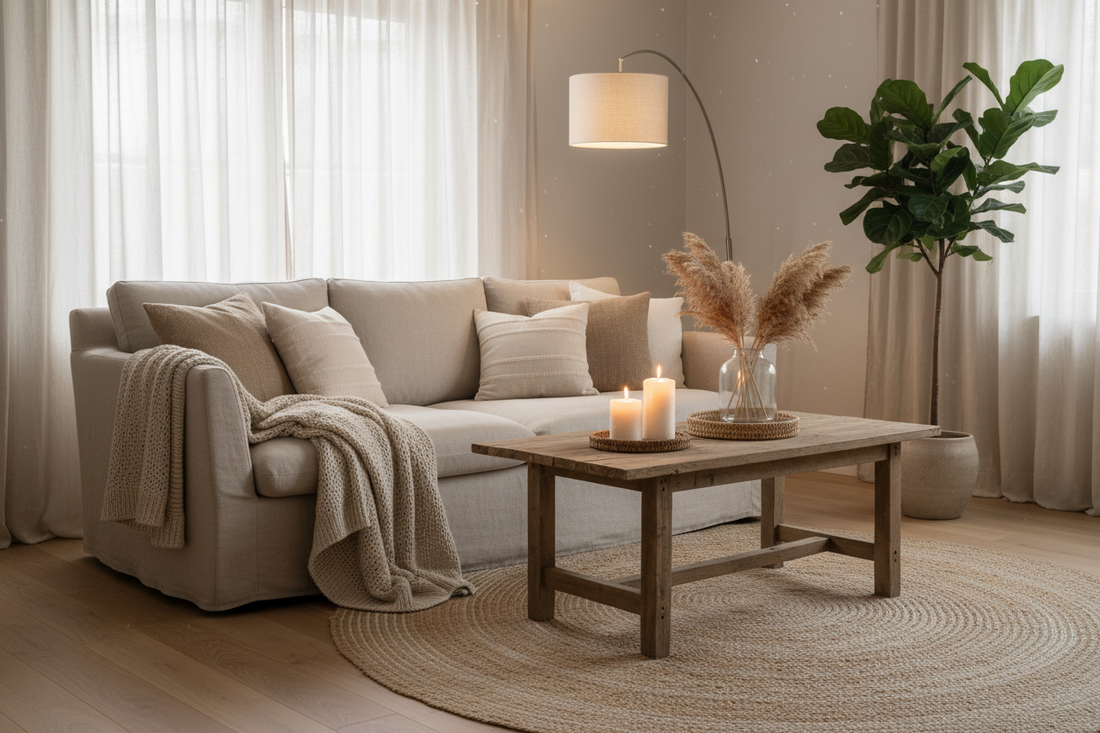 How to Create a Cozy Living Room with Neutral Home Decor