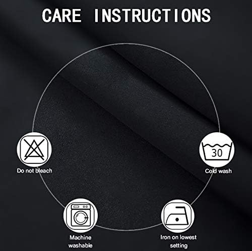 LEMOMO Blackout Curtains 66 x 95 inch/Black Curtains Set of 2 Panels/Thermal Insulated Room Darkening Bedroom Curtains