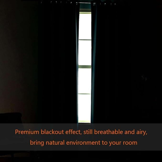 H.VERSAILTEX Blackout Patio Curtains 100 x 84 Inches for Sliding Door Extral Wide Blackout Curtain Panels Thermal Insulated Room Divider - Grommet Top, 7' Tall by 8.5' Wide - Macchiato