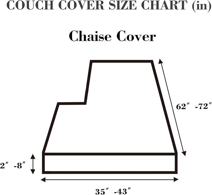Sofa Covers Couch Covers for Sofa Pet Friendly Couch Cushion Covers Universal Sofa Covers Washable Stretch Slipcovers for Sectional Sofa (Texture Metal Gray,Chaise Cover)