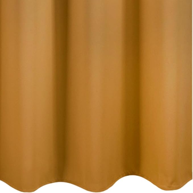 LEMOMO Mustard Yellow Thermal Blackout Curtains/42 x 95 Inch/Set of 2 Panels Room Darkening Curtains for Bedroom