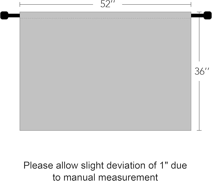 RYB HOME Short Blackout Curtains for Small Window, Sunmmer Heat Light Blocking Privacy Protection Curtains for Sunroom Laundry Room Stair Window, Width 52 by Length 36, Sand, Set of 2