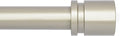 Byondeth Curtain Rods for Windows 16 to 200 Inches Adjustable Length 1 Inch Diameter Window Curtain Rod with Aluminium End Cap, Brushed Nickel