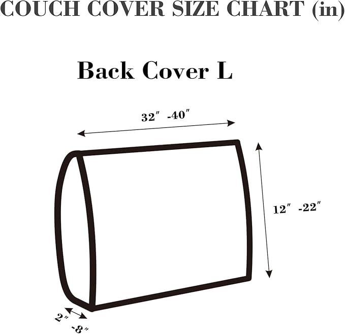 Sofa Covers Couch Covers for Sofa Pet Friendly Couch Cushion Covers Universal Sofa Covers Washable Stretch Slipcovers for Sectional Sofa (Texture Metal Gray,Back Cover L)
