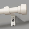 Lootkell Modern White Curtain Rods for Windows 28 to 48 Inches Adjustable Length Heavy Duty 1" Diameter Window Curtain Rod with Decorative Finials for Outdoor Bedroom Kitchen Living Room