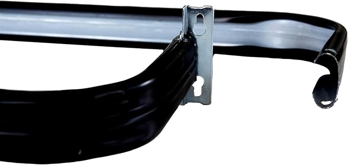Yafa Home Fashion Heavy Duty Single Standard Adjustable Curtain Rod Hardware Included(Black, 66"-128")