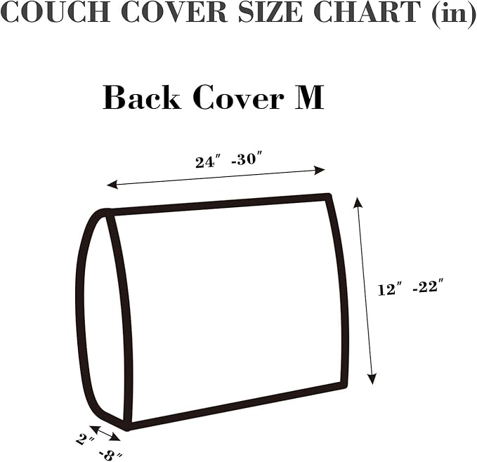 Sofa Covers Couch Covers for Sofa Pet Friendly Couch Cushion Covers Universal Sofa Covers Washable Stretch Slipcovers for Sectional Sofa (Texture Light Coffee,Back Cover M)