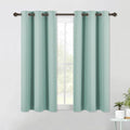 NICETOWN Blackout Curtain Panels for Bedroom, 2 Panels, W42 x L60 inches, Aqua, Thermal Insulated Grommet Top Blackout Draperies and Drapes