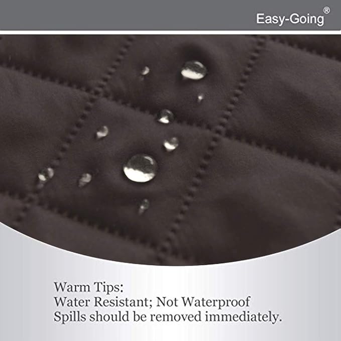 Easy-Going Recliner Sofa Slipcover Reversible Sofa Cover Water Resistant Couch Cover Furniture Protector with Elastic Straps for Pets Kids Children Dog Cat (Recliner, Chocolate/Ivory)