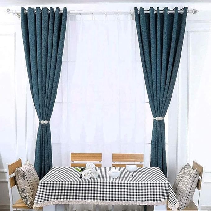 Melaluxe 2 Pack Magnetic Curtain Tiebacks, Decorative Curtain Holdbacks for Window Décor (Coffee)