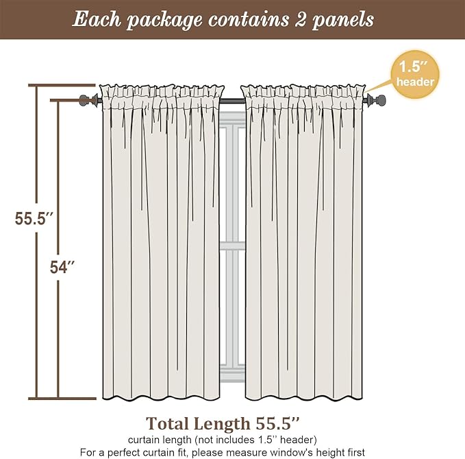 Chyhomenyc Sage Green Sheer Curtains 54 Inch Length for Living Room 2 Panels Set, Light Filtering Tufted Textured Soft Airy Rod Pocket Leaf Window Treatment Drapes for Bedroom, 42" Wx54 L, 2PCS