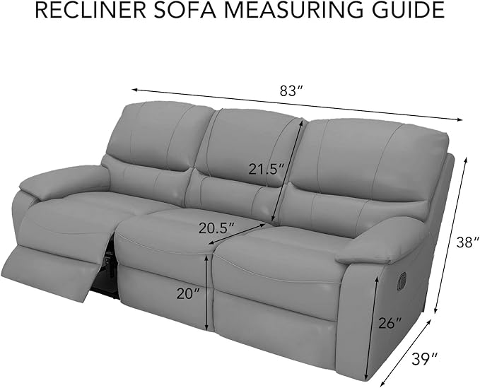 PureFit Super Stretch 3 Seats Recliner Sofa Couch Cover with Pocket – Non Slip Soft Sofa Slipcover, Washable Spandex Reclining Furniture Protector for Kids, Pets (Recliner Sofa, Deep Teal)
