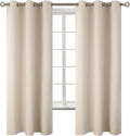 BGment Champagne Curtains 63 Inch Long - Wedding & Party Backdrop Drapes Elegant Room Darkening Thermal Insulated Window Treatments for Birthday Home Decor, Set of 2 Panels, 42 x 63 Inch