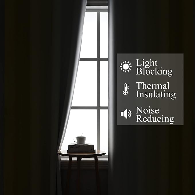 Estelar Textiler Room Darkening Gradient Blackout Curtains 72 Inch Length 2 Panels Set, Ombre Yellow and Greyish White Thermal Insulated Light Blocking Grommet Blackout Drapes for Bedroom, 52Wx72L