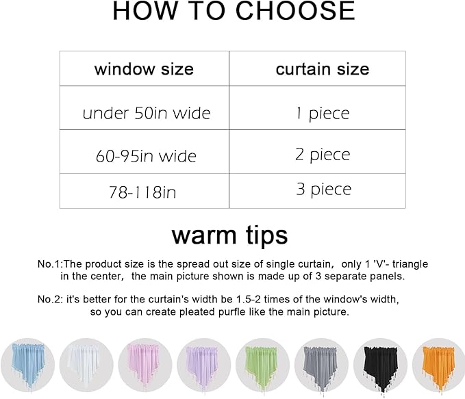 Molaxhome Swag Curtain 51 inch Length Rod Pocket Scalloped Curtain Valance Sheer Lace Panels with Hanging Crystal Beads for Kitchen Bedroom Window Treatments Drape Decor 1pc (Modena, 51Wx23L)