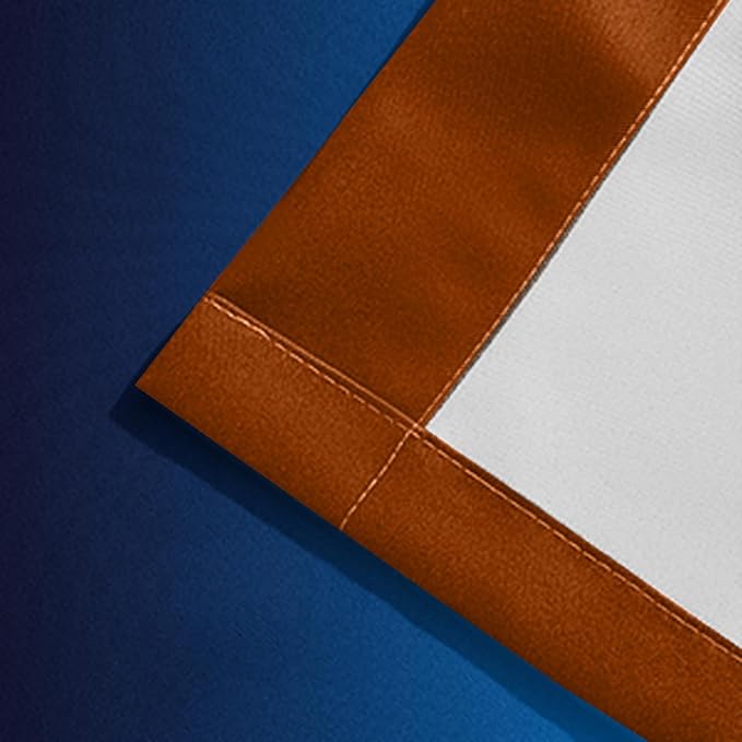 Yakamok Blackout Ombre Dark Blue and Burnt Orange Curtains-Gradient Room Darkening Curtain, Grommet Thermal Insulated Light Blocking Window Drapes Curtain for Living Room Bedroom,52 x 54 Inch,2 Panels