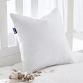 MIULEE Feather Pillow Insert 18x18, Decorative Down Throw Pillow Insert Fluffy Throw Pillow Cotton Fabric for Sofa Bed Couch