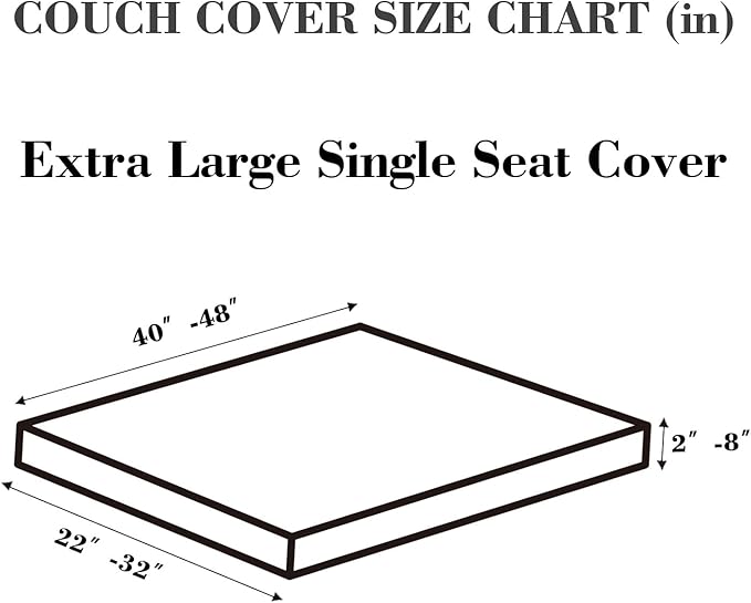 Sofa Covers Couch Covers for Sofa Pet Friendly Couch Cushion Covers Universal Sofa Covers Washable Stretch Slipcovers for Sectional Sofa (Light Coffee,Extra Large Single Seat Cover)