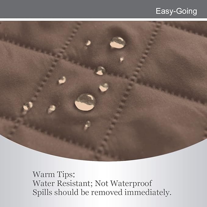 Easy-Going Chair Sofa Slipcover Reversible Sofa Cover Water Resistant Couch Cover Furniture Protector Cover with Elastic Straps for Pets Kids Children Dog Cat (Chair, Brown/Brown)