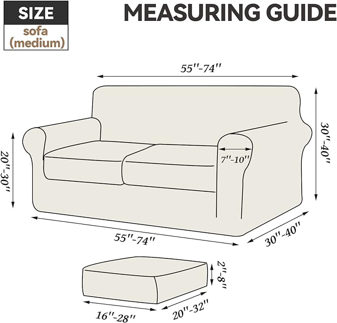 WEERRW Velvet Couch Covers for 2 Cushion Couch Sofa - High Stretch Luxury Velvet Plush 3 Pieces Sofa Slipcovers with Elastic Bottom, Furniture Protector for Pets, Machine Washable, Royal Blue, Medium