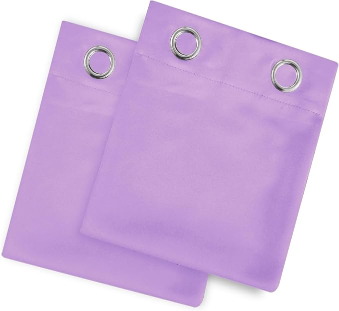 LEMOMO Blackout Curtains 66 x 72 Inch Long Lavender Curtains Set of 2 Panels Room Darkening Curtains for Bedroom and Living Room