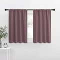 NICETOWN RV Blackout Curtains for Camper Windows, Dry Rose, 29" Wide by 40" Long, 2 PCs, Short Blackout Curtains & Drapes, Thermal Insulated Blackout Curtain Panels for Kids Room, Play Room