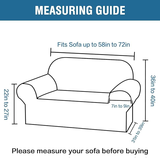 H.VERSAILTEX Stretch Velvet Loveseat Covers for 2 Cushion Couch Covers for Living Room Sofa Covers Slipcovers with Non Slip Straps Bottom, Ultra Thick Comfy Velour (Width 58"-72", Burnt Brick)