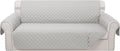 Reversible 4 Seater Sofa Cover 91 Inch Large Couch Cover Furniture Protector(Sofa XX-Large,Light Grey/Light Grey)