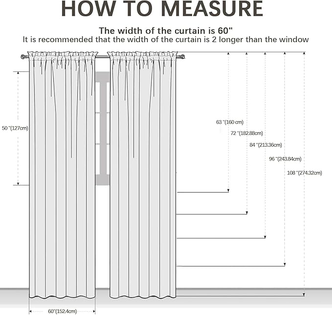 youleyar Solid Sheer Rod Pocket Curtain Voile Draperies 2 Panels White Beige Black Grey Coffee 60 Inch Width 96 Inch Long 1 Pair for Kitchen Bedroom Children Living Room Yard(Beige,60Wｘ96L)