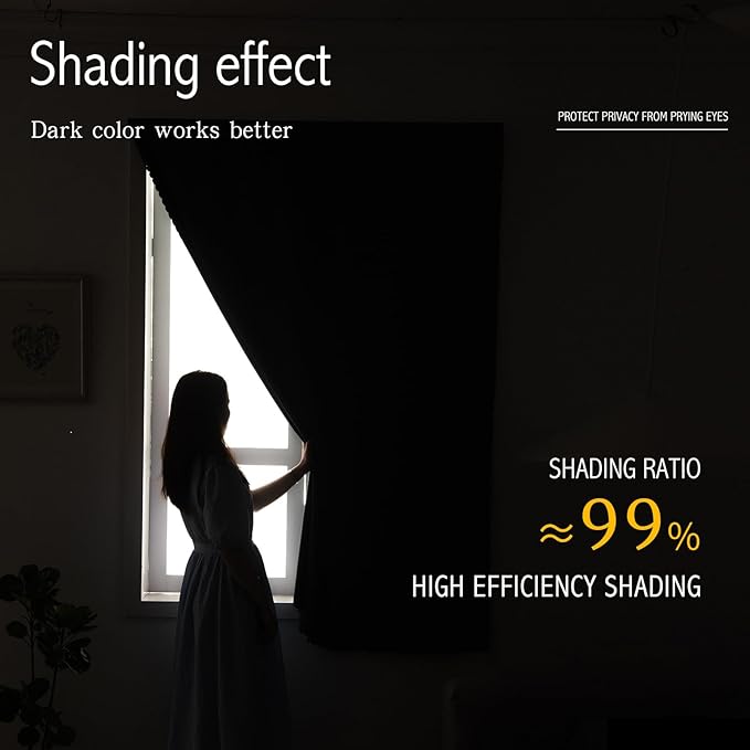 Self Adhesive Blackout Curtains- Stick on Curtains Shades Window Blinds Curtains No Rod Needed Easy to Hang Curtain, Use for Bedroom, Living Room,Roman Shades, 47" W X 71" L, Pink, 1 Panel