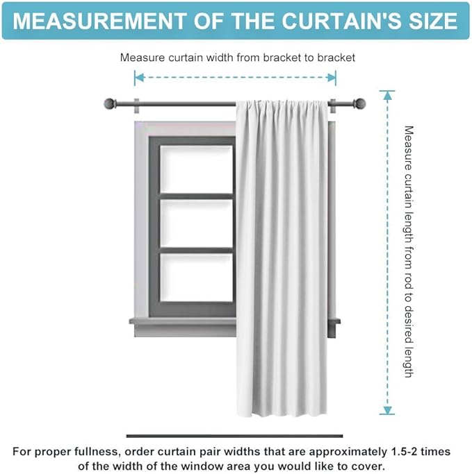 RYB HOME Blackout Curtains for Bedroom Living Room 72 inches Long, Thermal Insulated Privacy Rod Pocket Drapes for Nursery Office Home Theater, Width 42 by Length 72, Mocha, 2 Panels
