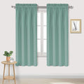DWCN Blackout Curtains for Living Room Thermal Insulated, Energy Saving & Noise Reducing Bedroom Curtains, Sage Green, W 42x L 72 Inch, Set of 2 Rod Pocket Curtain Panels