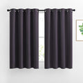 NICETOWN Bedroom Blackout Curtains and Drapes 54" L - Window Treatment Thermal Insulated Solid Grommet Blackout Draperies for Home Office (Greyish Purple, 2 Panels=92" Wide)