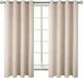 BGment Blackout Curtains - Grommet Thermal Insulated Room Darkening Bedroom and Living Room Curtains, Set of 2 Panels (52 x 72 Inch, Champagne)
