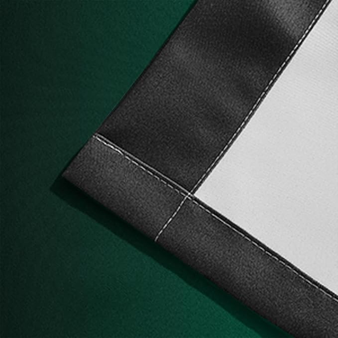 Yakamok Blackout Ombre Dark Green and Black Curtains-Gradient Room Darkening Curtain, Grommet Thermal Insulated Light Blocking Window Drapes Curtain for Living Room Bedroom,52 x 63 Inch,2 Panels