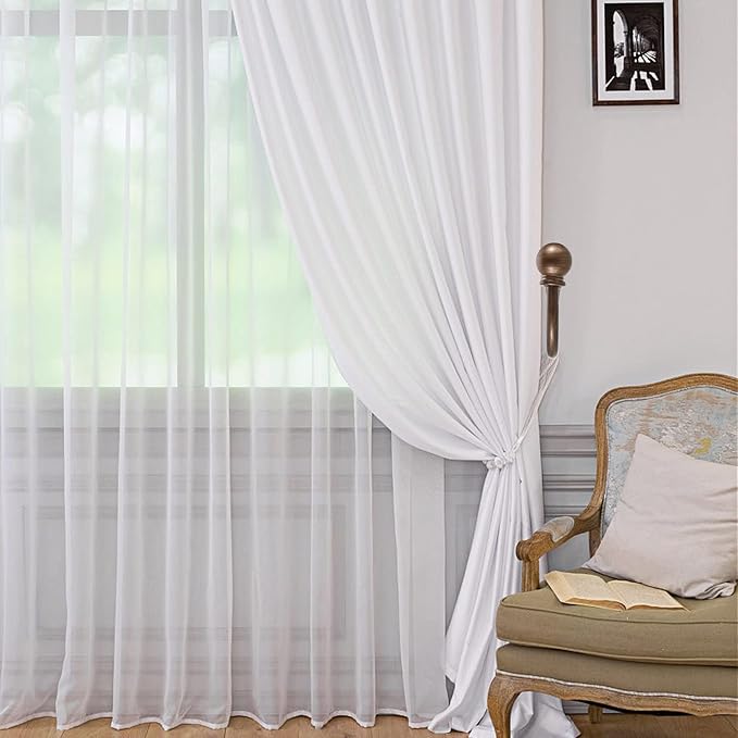 Sumnacon Set of 2 Decorative Curtain Holdbacks, Wall Mounted Aluminum Alloy Window Drapery Tiebacks for Bedroom, Livingroom Office Come with Screws, Red Bronze