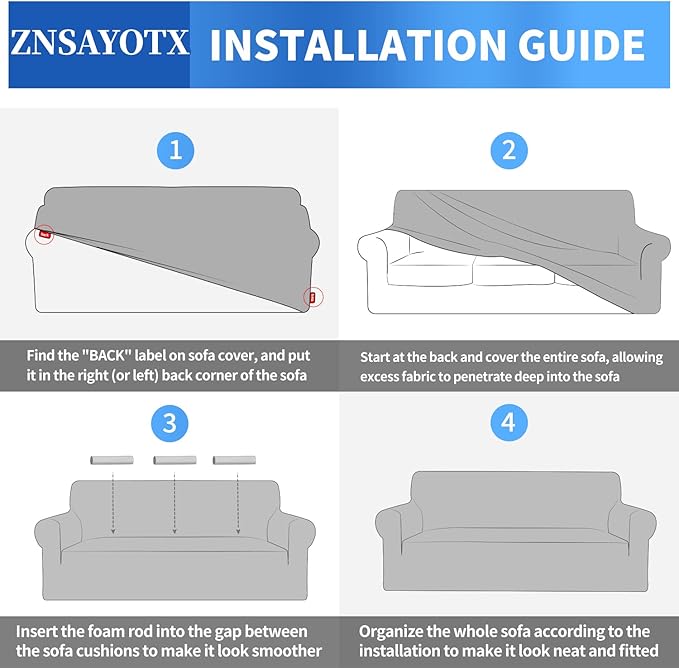 ZNSAYOTX 1 Piece Jacquard Chair Slipcovers for Living Room High Stretch Chair Covers with Arms Anti Slip Pets Friendly Couch Sofa Armchair Cover Furniture Protector (Small, Ivory)
