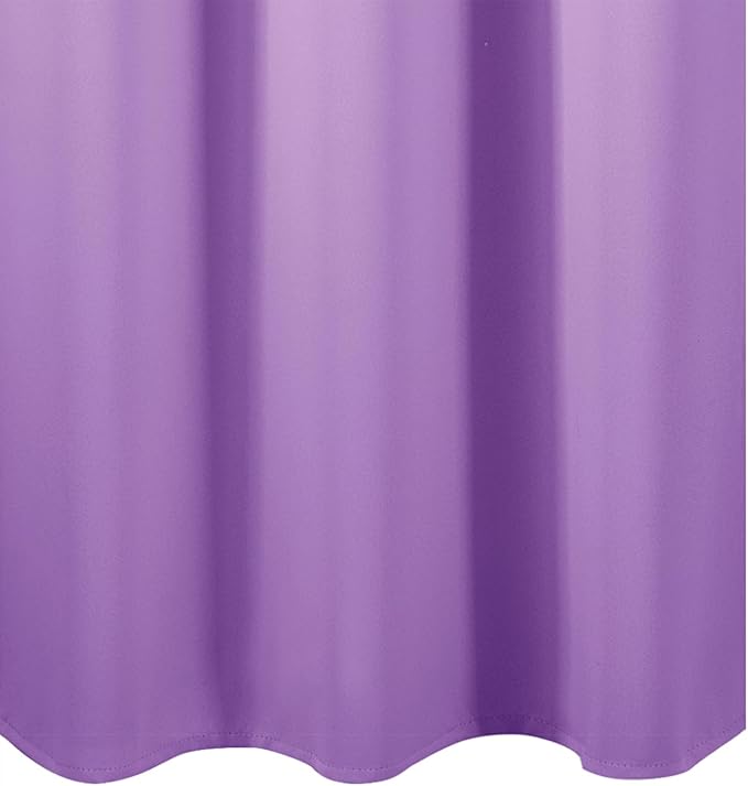 LEMOMO Blackout Curtains 66 x 72 Inch Long Lavender Curtains Set of 2 Panels Room Darkening Curtains for Bedroom and Living Room