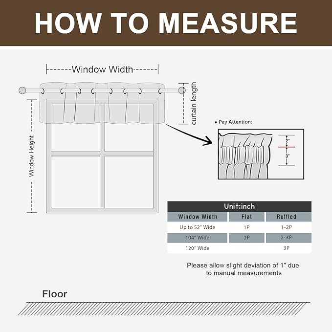 H.VERSAILTEX Blackout Curtain Valances for Kitchen Window/Living Room/Bathroom Privacy Added Rod Pocket Home Decoration Winow Valance, 52" W x 18" L, Birds in Sage