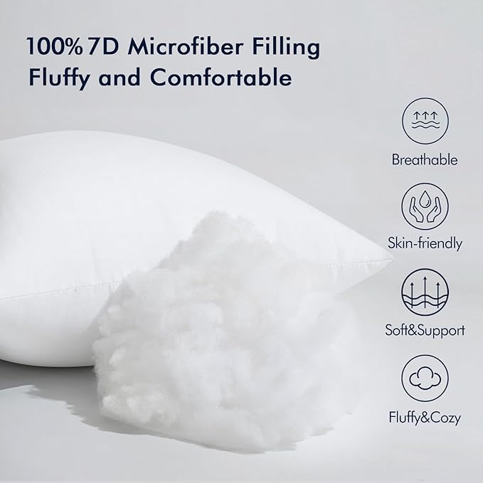 MIULEE Throw Pillow Insert Premium Pillow Stuffer Sham Rectangle Form for Decorative Cushion Bed Couch Sofa 12x16 Inch