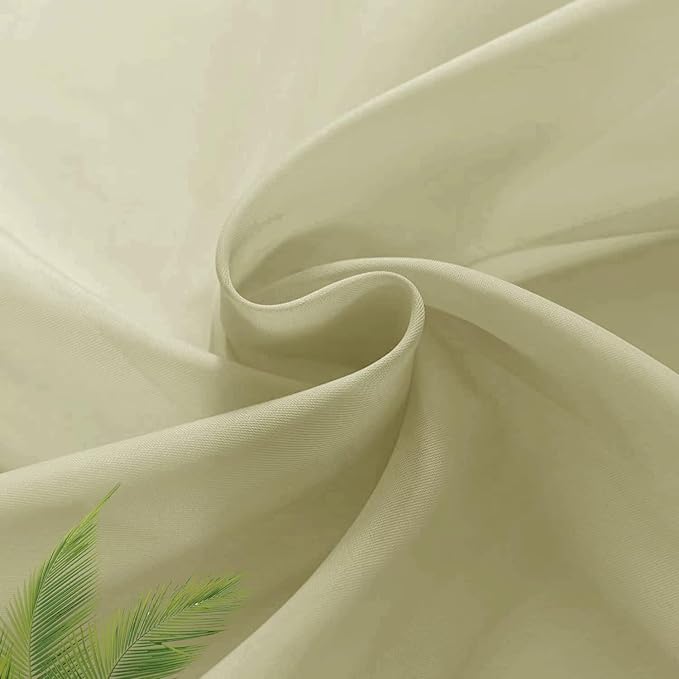 SpaceDresser Basic Rod Pocket Sheer Voile Window Curtain Panels Sage Green 1 Pair 2 Panels 26 Width 30 Inch Long for Kitchen Bedroom Children Living Room Yard（Sage Green，26Wx 30L）