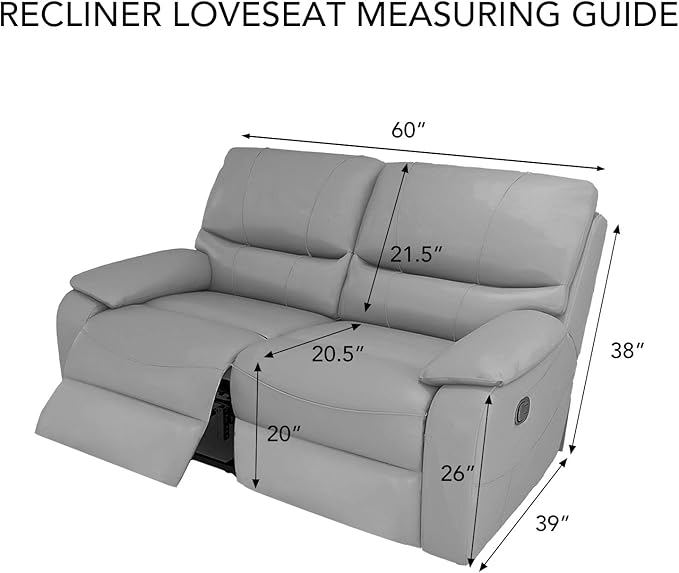 PureFit Super Stretch Loveseat Recliner Sofa Couch Cover with Pocket – 2 Seats Non Slip Soft Sofa Slipcover, Washable Reclining Furniture Protector for Pets (Recliner Loveseat, Taupe)