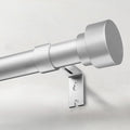 IFELS Heavy Duty Curtain Rods for Windows 28 to 48 Inch, 1 Inch Silver Window Curtain Rod for Bedroom, Living Room, Outdoor, Adjustable Easy Install Curtain Rods, Modern Elegant(A1,Silver,30-60")