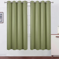 LEMOMO Sage Green Thermal Blackout Curtains/52 x 72 Inch/Set of 2 Panels Room Darkening Curtains for Bedroom