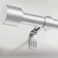 GEEBOBO Silver Curtain Rods for Windows 28 to 48 Inch, 1 Inch Adjustable Heavy Duty Easy Install Curtain Rods Set for Outdoor, Patio, Farmhouse, Bedroom, Living Room (Silver, 30"-60")