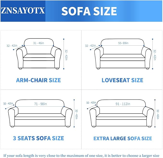 ZNSAYOTX 1 Piece Jacquard Couch Covers for 2 Cushion Couch High Stretch Loveseat Slipcover for Pets Dogs Anti Slip Love Seat Sofa Slipcover Furniture Protector (Medium,New Pattern Light Coffee)