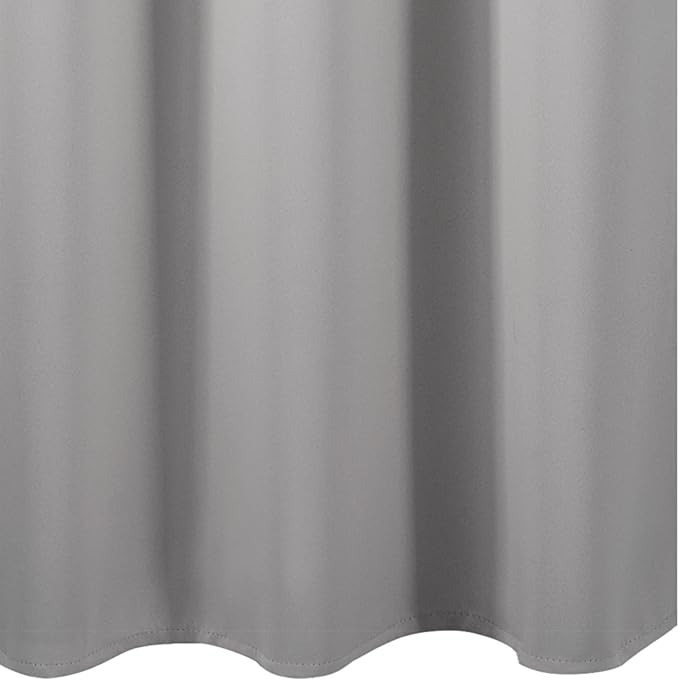 LEMOMO Blackout Curtains 66 x 72 Inch Long Light Grey Curtains Set of 2 Panels Room Darkening Curtains for Bedroom and Living Room