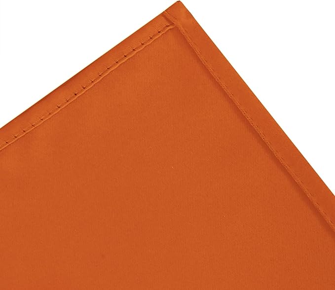 LEMOMO Blackout Curtains 66 x 54 Inch Long Orange Curtains Set of 2 Panels Room Darkening Curtains for Bedroom and Living Room
