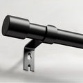 Extra Long Curtain Rods for Windows 32 to 240 Inch, 1 Inch Black Heavy Duty Curtain Rods for Patio, Farmhouse, Bedroom, Living Room, Adjustable Metal Drapery Rod (A2,Black,32"-240")