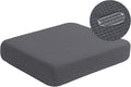 Water-Repellent Sofa Cushion Covers Jacquard High Stretch Fabric Furniture Protector for Living Room, Washable Sofa Seat Slipcover, 1 Seater Settee (Chair Cushion, Gray)